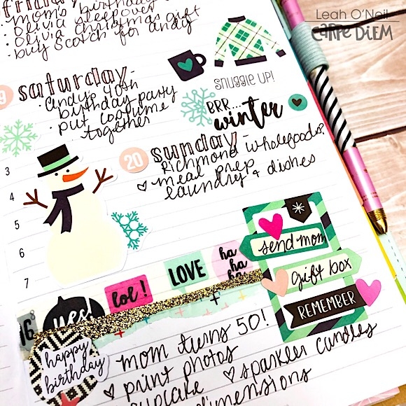 Carpe Diem Planner Sticker Tablets