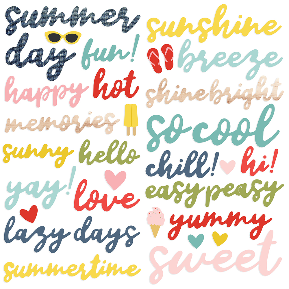 Summer Farmhouse Foam Stickers | Simple Stories