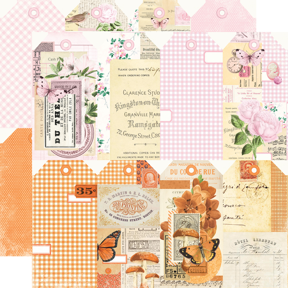 Simple Vintage Essentials Color Palette - Blush & Orange Tags | Simple ...