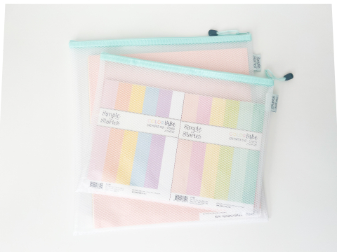 filled 13x10 Zippered bag with 13x13 bag